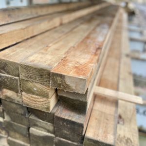 100 x 50mm Treated Pine Rail Rough Sawn